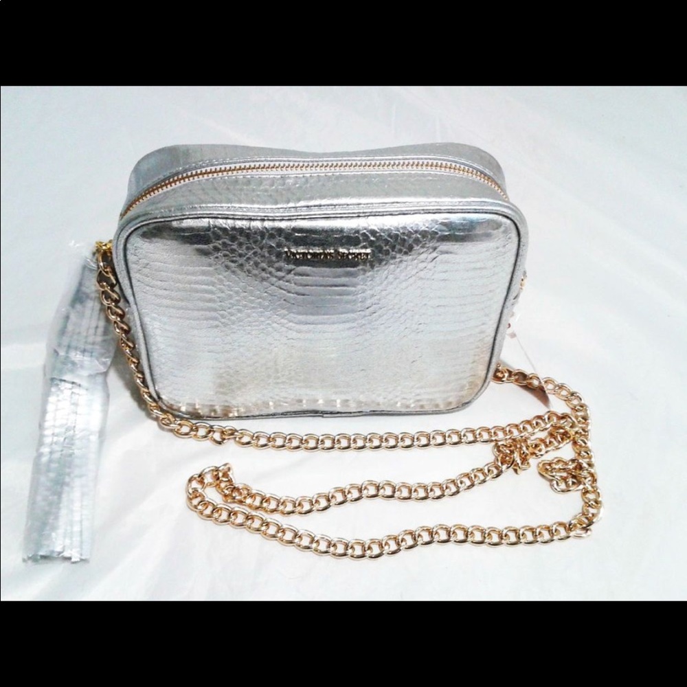 Victoria secret silver purse